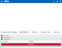 Tablet Screenshot of driveprime.com